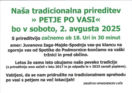 Petje po vasi_vabilo